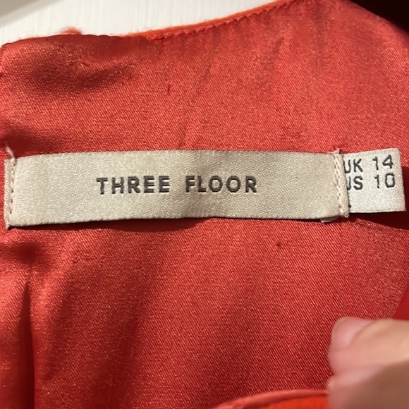 Three Floor Sexy Wool Blend Bodycon Sheer Panel Midi Dress Size 10 - Picture 5 of 11